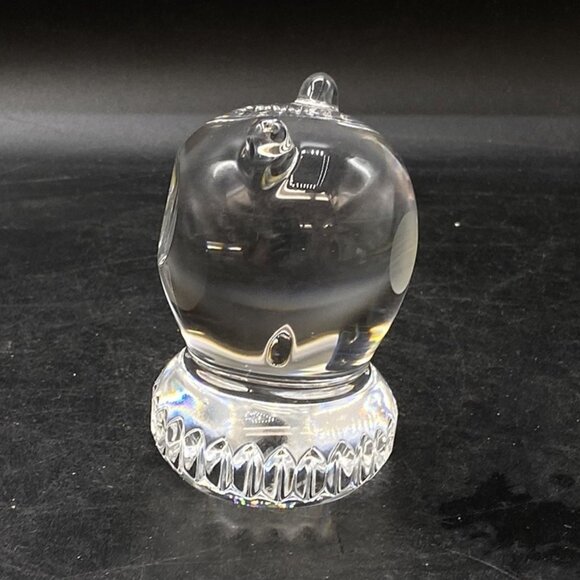 Spode Crystal Clear Owl Figurine Signed Gold Sticker West Germany Vintage - Picture 6 of 10